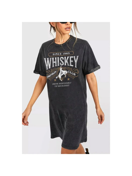 Whiskey Drinkin T-Shirt Dress
