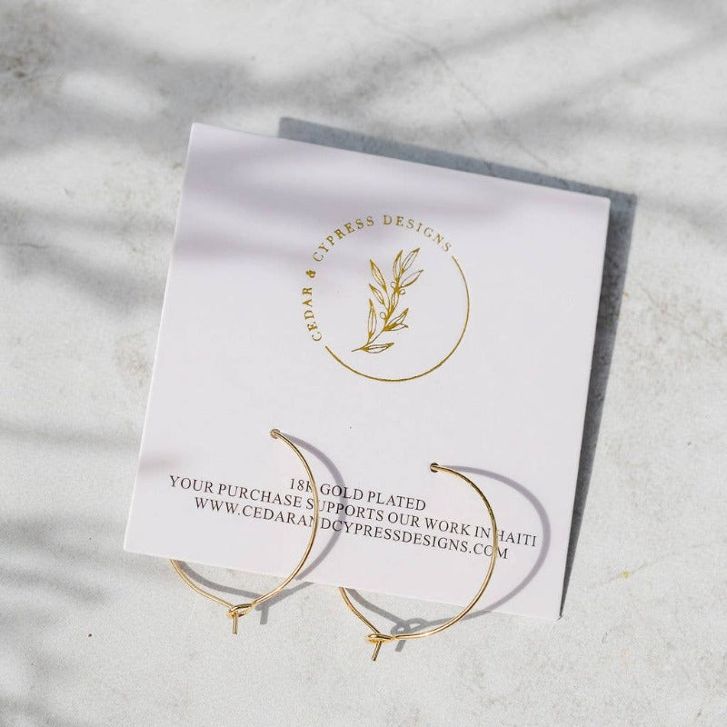 Dainty Gold Hoops